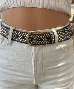 B Belt Accessories Zoe Belt | Black Gold | BB3