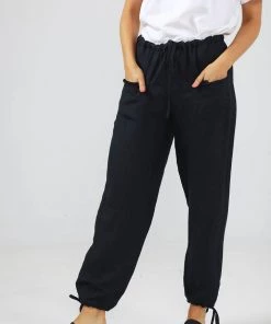 The Shanty Corporation Amazon Pants | Black | TS5 Linen