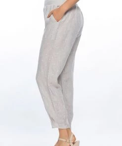 Gordon Smith Jersey Waist Pull On Spot Linen Pants