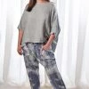 The Italian Cartel Aida Linen Pants | Soft Grey | IC25 Clothing