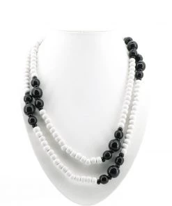 Adorne Black And White Party Jewellery