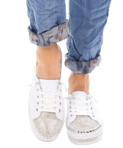 Ameise Sarah Slide | White | AM2 Shoes