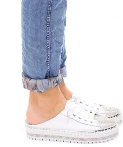 Ameise Sarah Slide | White | AM2 Shoes