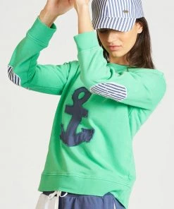 Est 1971 Frayed Anchor Cotton Windy | Green/Old Navy | EST1