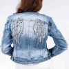 The Italian Closet Clothing Angel Wing Jacket | Washed Denim | Tic10