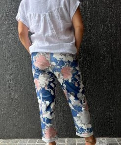 The Italian Cartel Angie Floral Pants | Denim | IC23