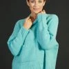 Love From Italy Pocket Chunky Knit | Aqua | LFI2