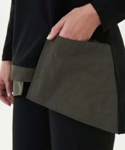 Joseph Ribkoff Clothing Josie Funnel Neck | Black & Avocado | JR128 5 Joseph Ribkoff Clothing Josie Funnel Neck | Black & Avocado | JR128