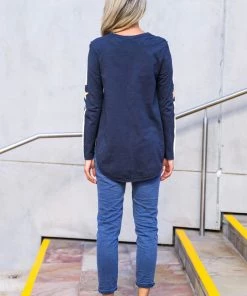 3RD STORY Clothing Banded Star On Sleeves | Ink | RD15