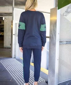 3RD STORY Banded Stripe Star Sweater | Peppermint | RD17 5 3RD STORY Banded Stripe Star Sweater | Peppermint | RD17