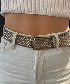 B Belt Belts Zoe Belt | Taupe Gold | BB3