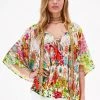 Rubyyaya Begonia Kaftan Top | Multi | RY27 Clothing