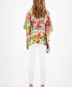 Rubyyaya Begonia Kaftan Top | Multi | RY27 Clothing