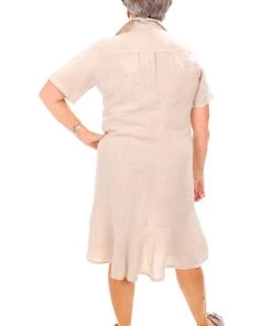 So French So Chic Erin Flared Linen Dress | Sabia | SF3s
