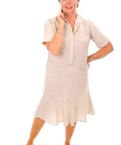 So French So Chic Erin Flared Linen Dress | Sabia | SF3s