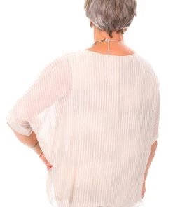 Jenny Jazz Primadonna Shimmer Top | Beige Stripe | JJ19 Tops