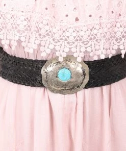 Miss June Western Styled Leather Belt | Black Belts