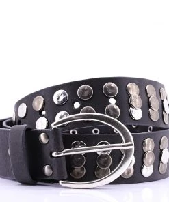 Vanzetti Rivets & Buckle Belts - Anthracite