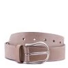 Vanzetti Polished Silver Buckle Belt - Taupe Belts