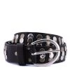 Vanzetti Rivets & Buckle Belt - Black
