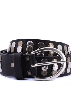 Vanzetti Rivets & Buckle Belt - Black