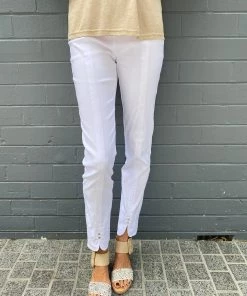 Ping Pong Clothing 7/8 Bengaline Pants | White | PP5