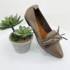 Bueno Shoes Bestie Bow Point Loafer | Dark Stone | BN14