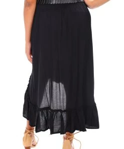 Bijou Wild & Free Skirt | Black | B1s Resort Wear