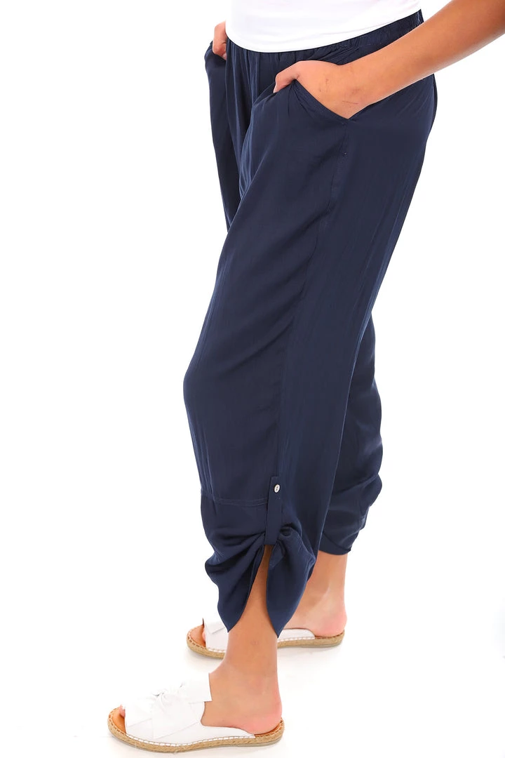 Blanc Deluxe Gianna Navy Pants | Style No: 94706 2 Blanc Deluxe Gianna Navy Pants | Style No: 94706
