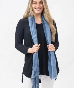 Namastai Milan Linen Scarf - Blue