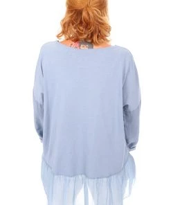 Cest Parfait Clothing Lazy Days Linen Top - Blue - CP6
