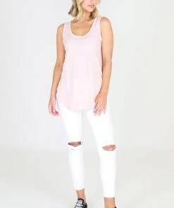 3RD STORY Clothing Fifi Tank | Blush Marle | 3RD2