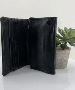 Human Bosh Wallet | Black | HS10 Handbags