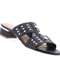 Brazilio Shoes Nappa Glamour Slide - Black