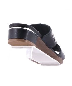 Brazilio Shoes Nappa Glamour Slide - Black