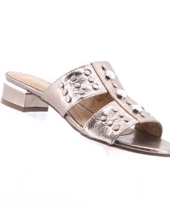 Brazilio Nappa Glamour Slide - Pewter Shoes