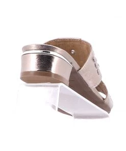 Brazilio Nappa Glamour Slide - Pewter Shoes