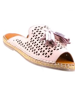 Bueno Kite Leather Espadrille - Rose Gold Shoes