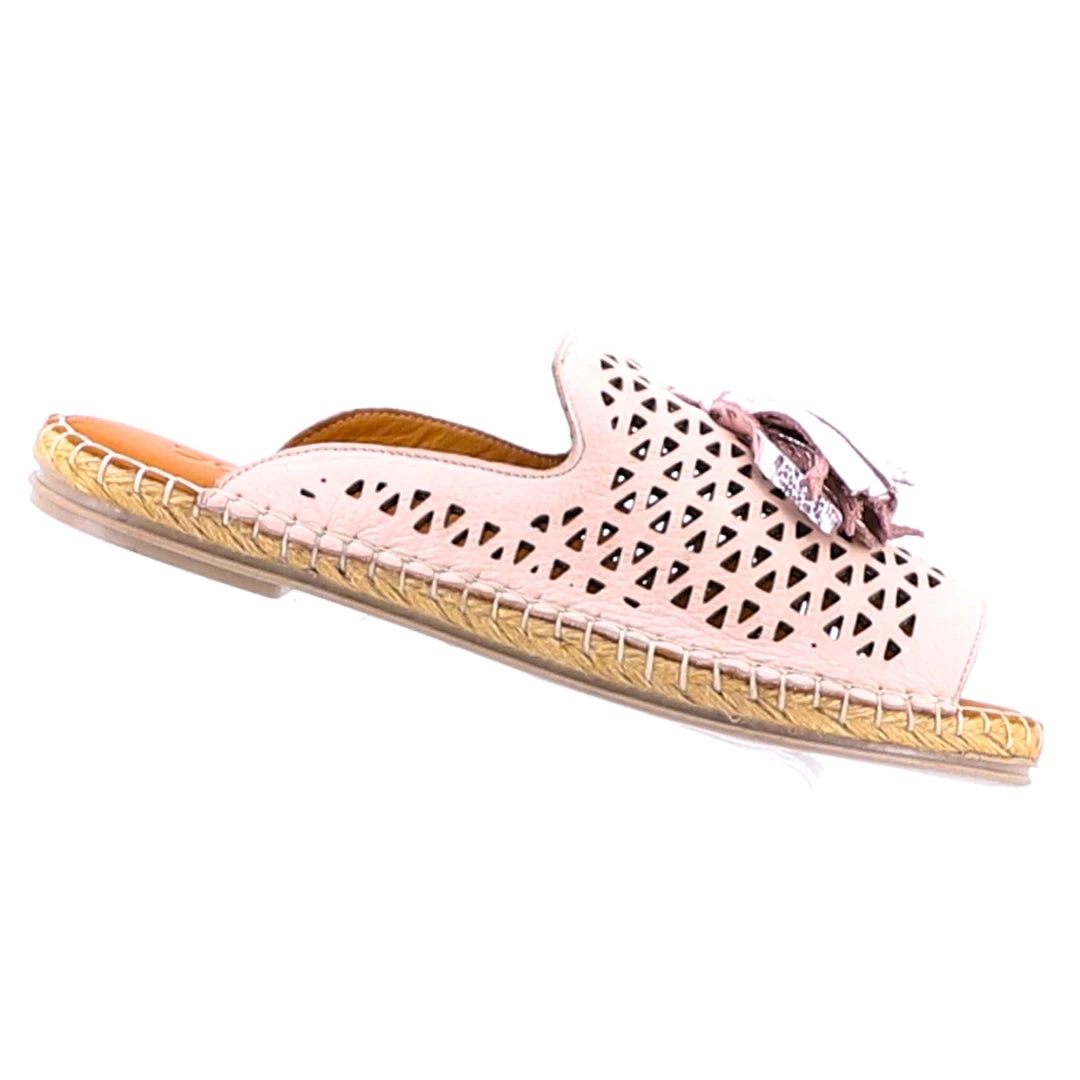 Bueno Kite Leather Espadrille - Rose Gold Shoes 2 Bueno Kite Leather Espadrille - Rose Gold Shoes