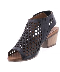 Bue Ranch Mid Punch Heel - Black