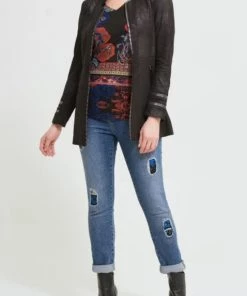 Joseph Ribkoff Back In Black Zip Jacket | Black | JR73 Clothing