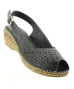 Cabello Shelly Wedge - Black