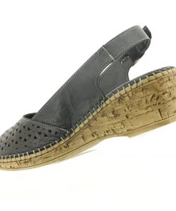 Cabello Shelly Wedge - Black