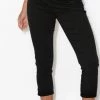 Cafe Latte Stretch Capri Jeggings | Black | CL2 Clothing