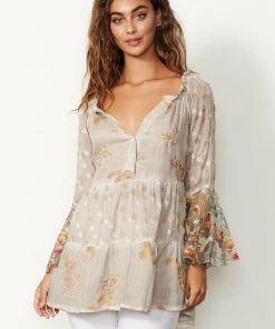 Caju Clothing Gyspy Luxe Tunic-Sand-CAJ6 7 Caju Clothing Gyspy Luxe Tunic-Sand-CAJ6