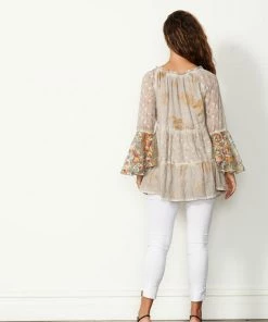 Caju Clothing Gyspy Luxe Tunic-Sand-CAJ6 6 Caju Clothing Gyspy Luxe Tunic-Sand-CAJ6