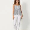 Caju Cami Peplum With Sequins | Silver | CAJ10
