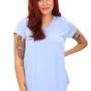 Cap Sleeve Bamboo Tee | Cornflower Tops