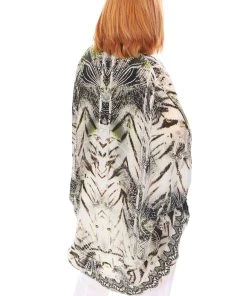 Fashion Spectrum Resort Wear Tahiti Silk Short Cape - FS5