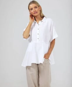 The Shanty Corporation Clothing Capri Pocket Shirt - White -TS6